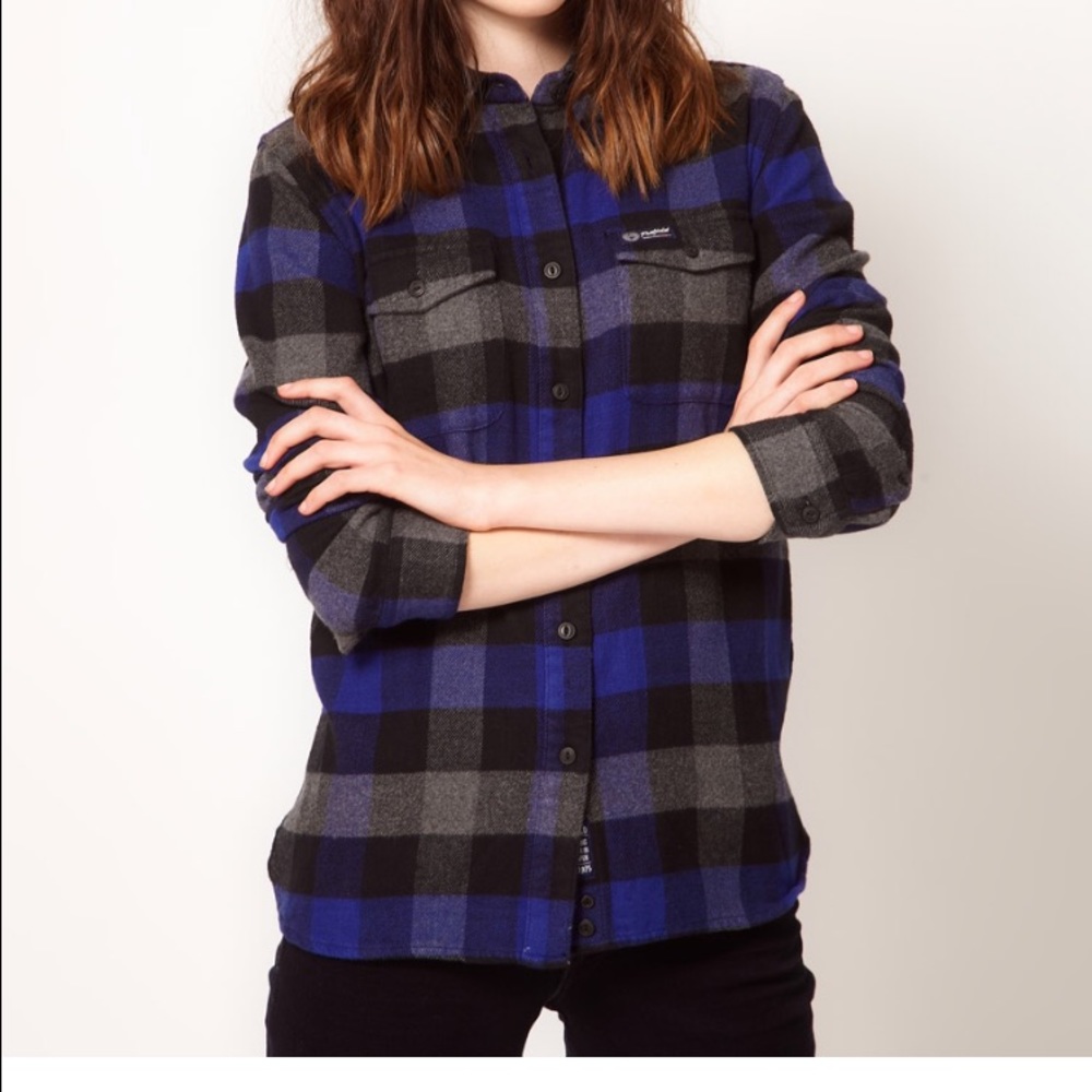 Madewell Penfield Blue Buffalo Check Flannel XS